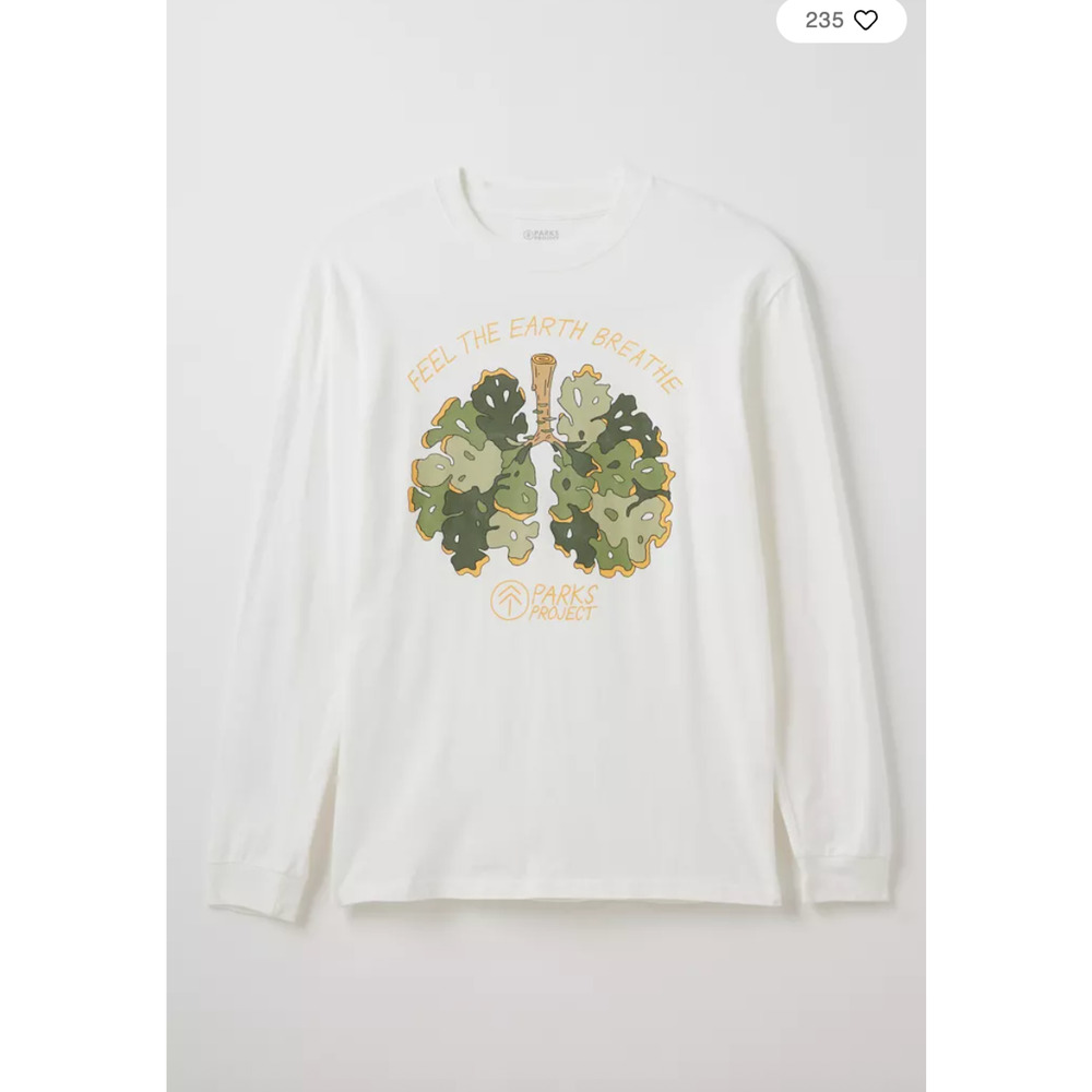 Parks Project Olympic Lichen Break It Buy It Long Sleeve Graphic Tee Shirt Large